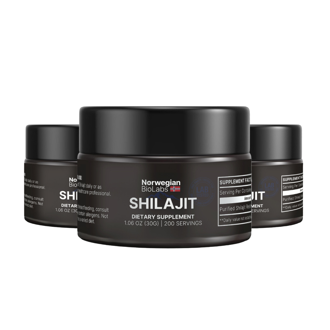 3x Norwegian BioLabs Shilajit │ 15% Rabatt Alle 3 Monat